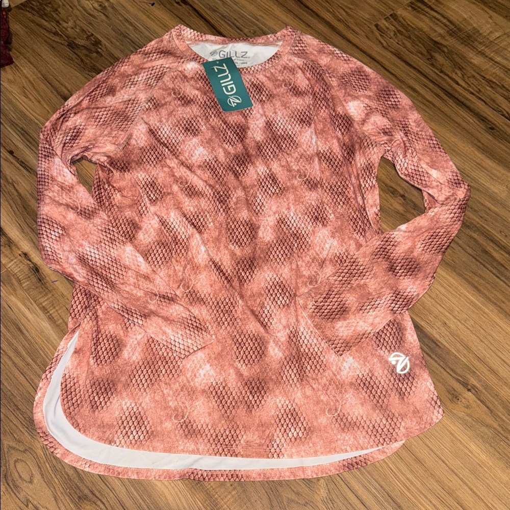 NWT Gillz Seabreeze top Pink Long Sleeve Shirt XXL